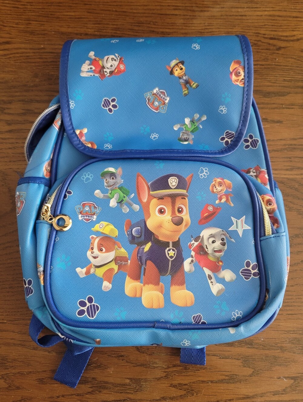 Paw Patrol Blue Character Backpack, Faux Leather Material